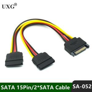 zorialaa@gmail.com חשמל SATA II hard disk Power Male to 2 Female Splitter Y 1 to 2 extension Cable 20CM